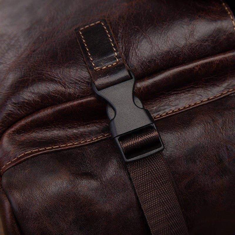Ægte Læder Sling Bag Vintage