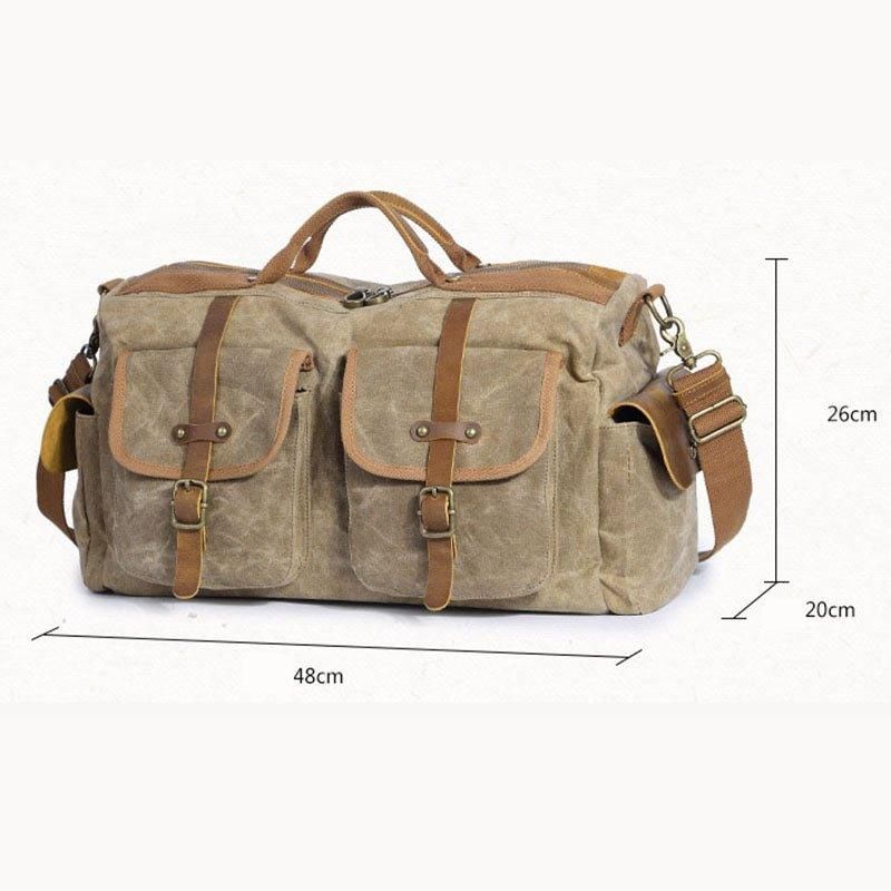 Heavy Duty Canvas Weekender Duffle Bag