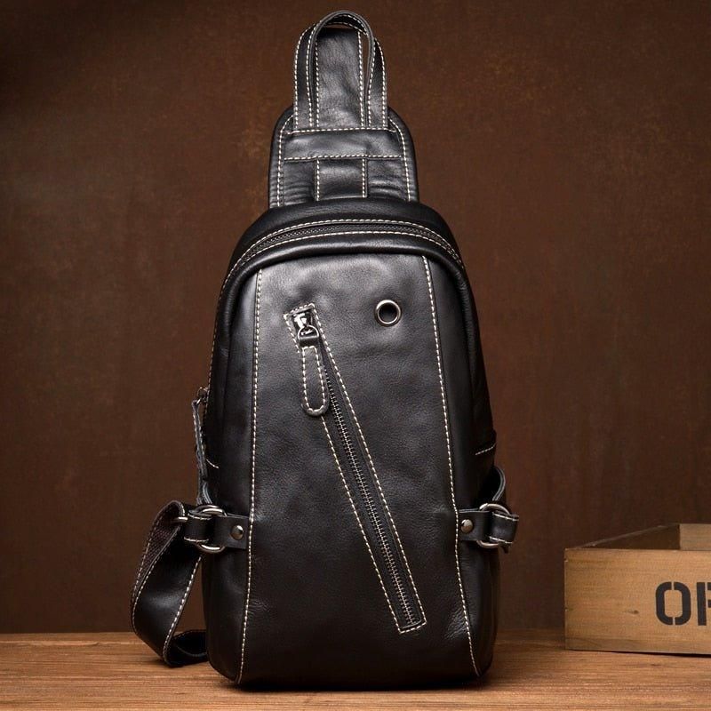 Læder Sling Bag Herre