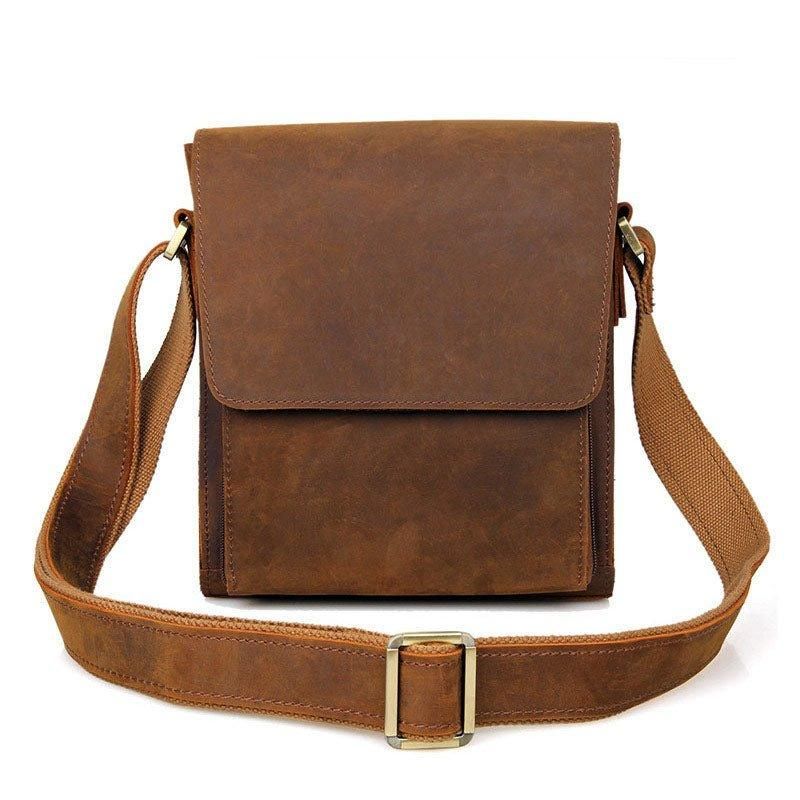 Lille Messenger-taske Crossbody-læder Til Mænd