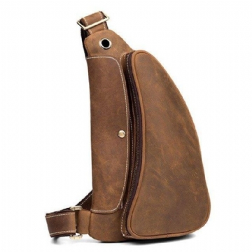 Vintage Sling Læder Rygsække Til Mænd